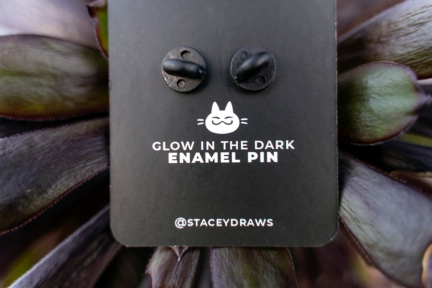 'Laughing Cat' Glow-in-the-Dark Pin by Stacey Robson