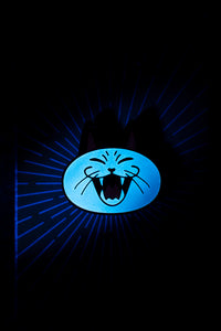 'Laughing Cat' Glow-in-the-Dark Pin by Stacey Robson