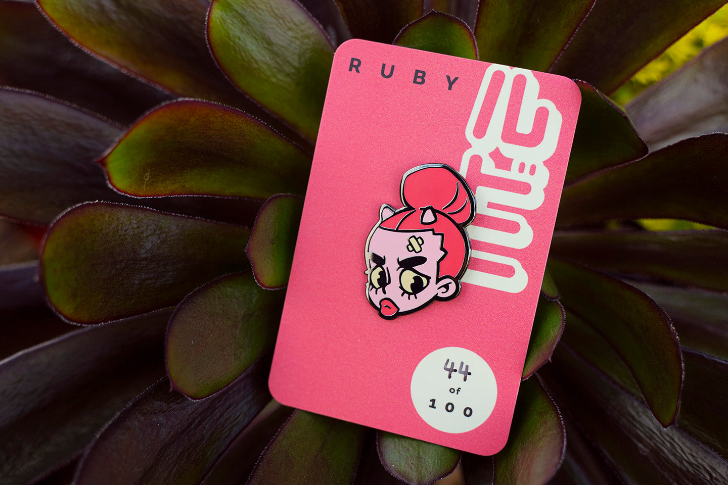 'RUBY' Limited Edition Enamel Pin by Stacey Robson